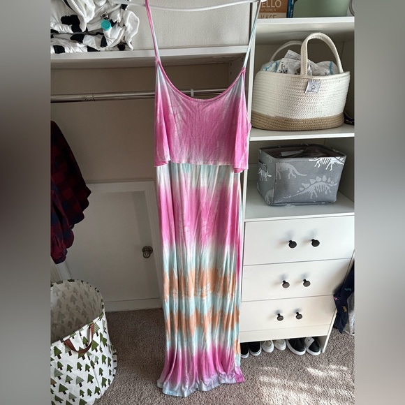 Mono B Dresses & Skirts - Mono B Pink and Multicolor Maxi Dress